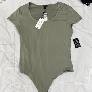 Express Body Contour Body Suit. Green. Size Large. Never Worn!